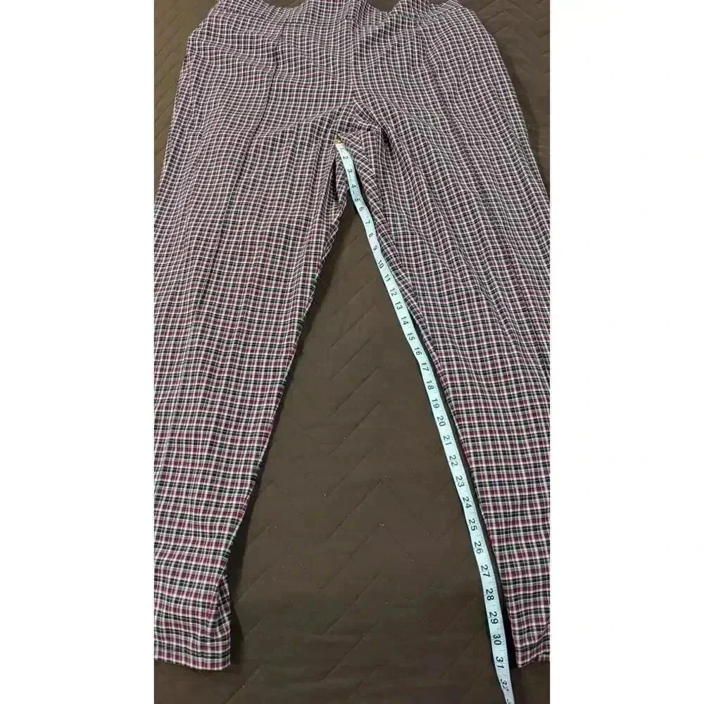 Laura Byrnes of California women's red & black plaid pants size 4X